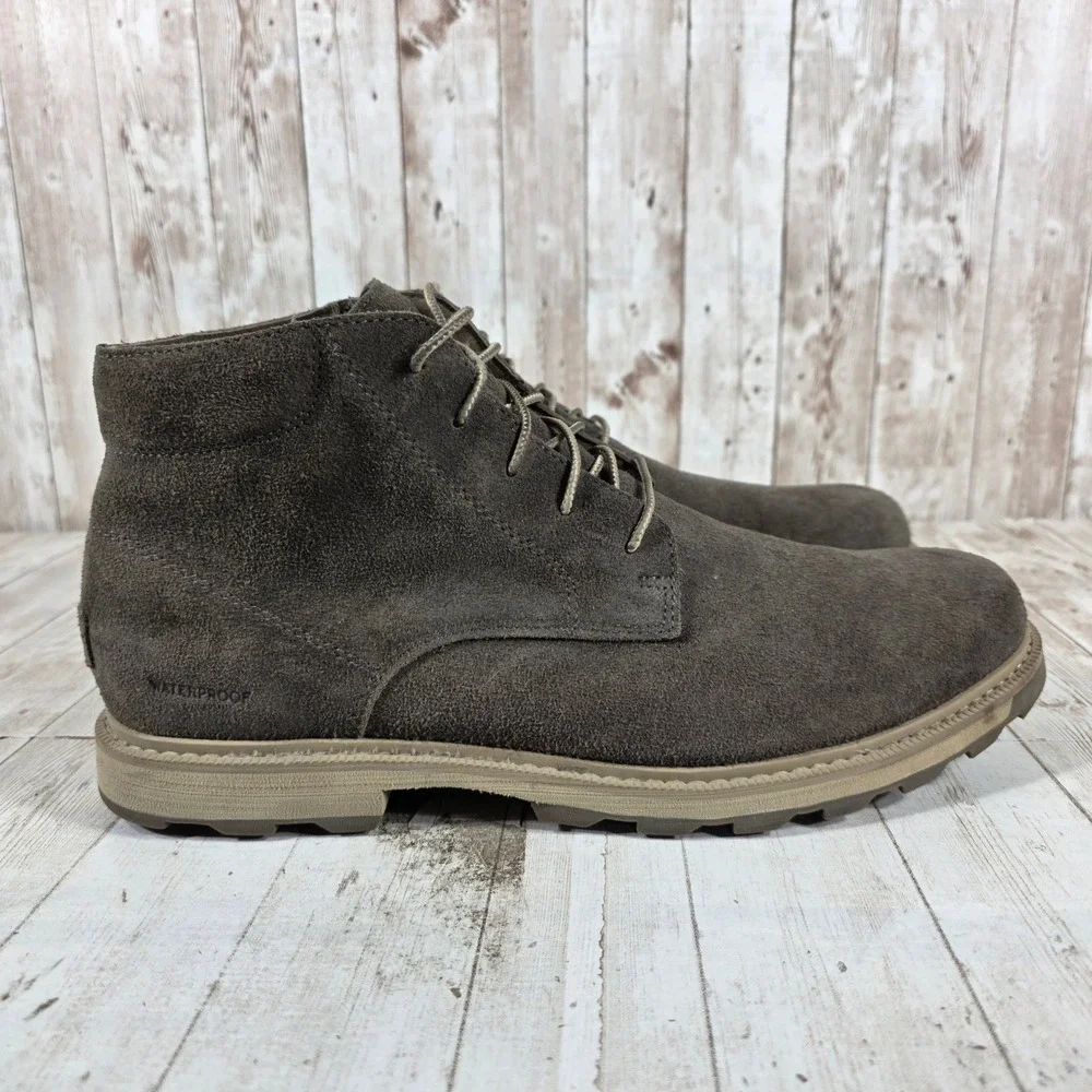 Sorel Madson II Chukka Waterproof Suede Boots Mens 11 Dark Brown NM3846-245